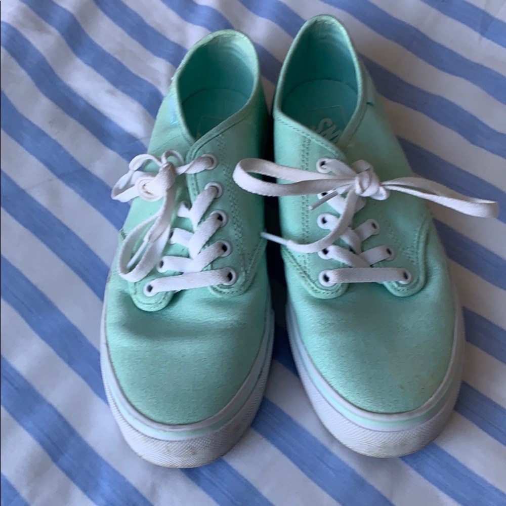 Mint Green Vans Sneakers